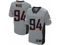 Youth Nike Denver Broncos #94 DeMarcus Ware Grey Shadow NFL Jersey