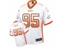 Youth Nike Denver Broncos #95 Derek Wolfe Elite White Drift Fashion NFL Jersey