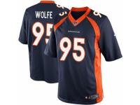 Youth Nike Denver Broncos #95 Derek Wolfe Navy Blue Alternate NFL Jersey