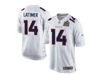 Youth Nike NFL Denver Broncos #14 Cody Latimer Super Bowl 50 Game White Jersey