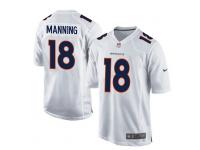 Youth Nike NFL Denver Broncos #18 Peyton Manning Game White Jersey