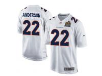 Youth Nike NFL Denver Broncos #22 C.J. Anderson Super Bowl 50 Game White Jersey