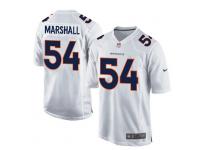 Youth Nike NFL Denver Broncos #54 Brandon Marshall Game White Jersey