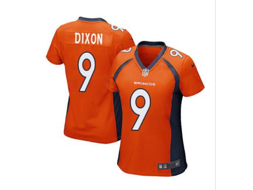 #9 Denver Broncos Riley Dixon Game Jersey - Nike Orange NFL Women's Home