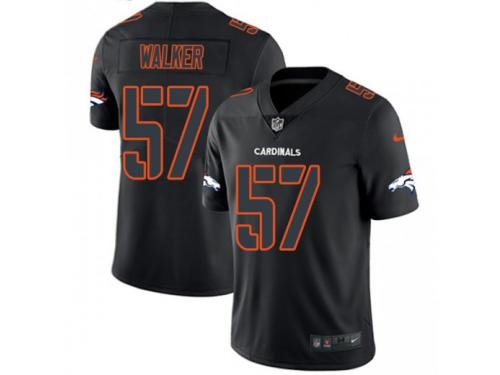 Limited Men's Demarcus Walker Denver Broncos Nike Jersey - Black Impact Vapor Untouchable