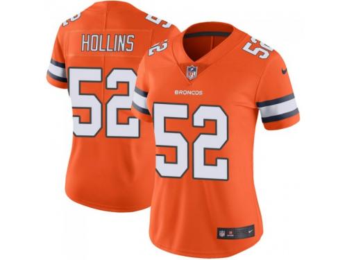 Limited Women's Justin Hollins Denver Broncos Nike Color Rush Vapor Untouchable Jersey - Orange