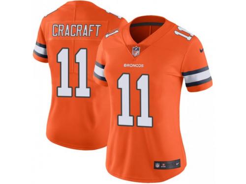 Limited Women's River Cracraft Denver Broncos Nike Color Rush Vapor Untouchable Jersey - Orange