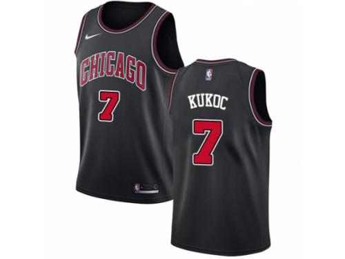 Men Nike Chicago Bulls #7 Toni Kukoc Black NBA Jersey Statement Edition Buy