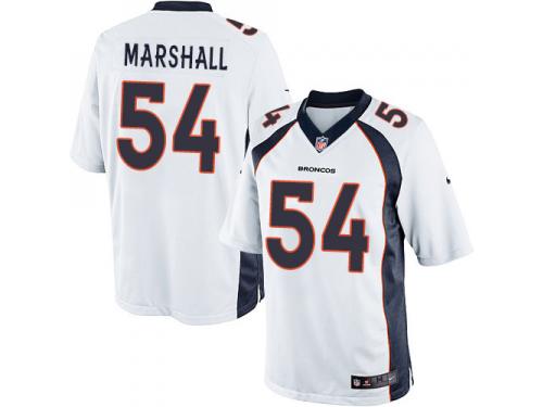 Men Nike NFL Denver Broncos #54 Brandon Marshall Road White Limited Jersey