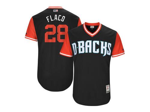 Men's Arizona Diamondbacks JD Martinez Flaco Majestic Black 2017 Players Weekend Jersey