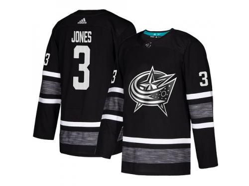 Men's Columbus Blue Jackets #3 Seth Jones Adidas Black Authentic 2019 All-Star NHL Jersey