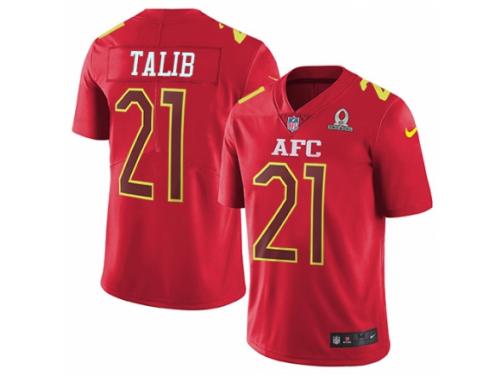 Men's Nike Denver Broncos #21 Aqib Talib Limited Red 2017 Pro Bowl NFL Jersey