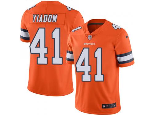 Nike Isaac Yiadom Limited Orange Men's Jersey - NFL Denver Broncos #41 Rush Vapor Untouchable