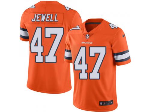 Nike Josey Jewell Limited Orange Men's Jersey - NFL Denver Broncos #47 Rush Vapor Untouchable