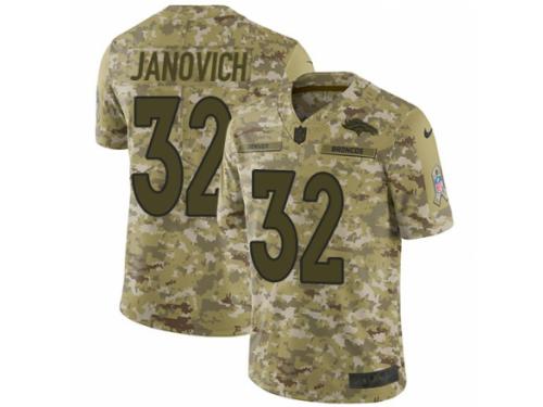 Youth Nike Denver Broncos #32 Andy Janovich Limited Camo 2018 Salute to Service NFL Jersey