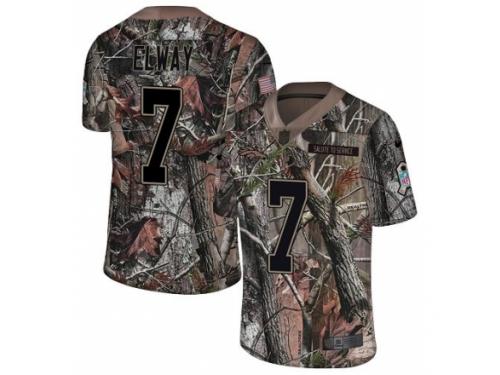 Youth Nike Denver Broncos #7 John Elway Limited Camo Rush Realtree NFL Jersey