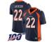 #22 Limited Kareem Jackson Navy Blue Football Alternate Men's Jersey Denver Broncos Vapor Untouchable 100th Season