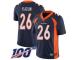 #26 Limited Isaac Yiadom Navy Blue Football Alternate Men's Jersey Denver Broncos Vapor Untouchable 100th Season