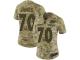 #70 Limited Ja'Wuan James Camo Football Women's Jersey Denver Broncos 2018 Salute to Service