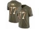 Men Nike Denver Broncos #77 Billy Turner Limited Olive/Gold 2017 Salute to Service NFL Jersey