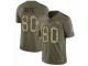 Men Nike Denver Broncos #80 Jake Butt Limited Olive/Camo 2017 Salute to Service NFL Jersey