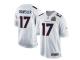 Men Nike NFL Denver Broncos #17 Brock Osweiler Super Bowl 50 Game White Jersey