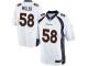 Men Nike NFL Denver Broncos #58 Von Miller Road White Limited Jersey