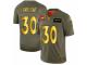 Men's Denver Broncos #30 Phillip Lindsay Olive Gold 2019 Salute to Service Football Jersey