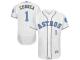 Men's Houston Astros Carlos Correa Majestic White Fashion 2016 Father's Day Flex Base Jersey