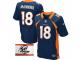 Men's Nike Denver Broncos #18 Peyton Manning Navy Blue Alternate Elite Autographed NFL Jersey