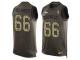 Men's Nike Denver Broncos #66 Jared Veldheer Limited Green Salute to Service Tank Top NFL Jersey