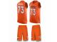 Men's Nike Denver Broncos #73 Russell Okung Orange Tank Top Suit NFL Jersey