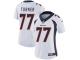 Nike Billy Turner Limited White Road Women's Jersey - NFL Denver Broncos #77 Vapor Untouchable