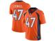 Nike Josey Jewell Limited Orange Home Men's Jersey - NFL Denver Broncos #47 Vapor Untouchable