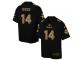 Nike Men NFL Minnesota Vikings #14 Stefon Diggs Black Game Jersey