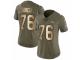 Women Nike Denver Broncos #76 Max Garcia Limited Olive/Gold 2017 Salute to Service NFL Jersey