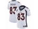 Women Nike Denver Broncos #83 A.J. Derby White Vapor Untouchable Limited Player NFL Jersey