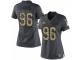 Women Nike Denver Broncos #96 Shelby Harris Limited Black 2016 Salute to Service NFL Jersey