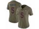 Women's Denver Broncos #5 Joe Flacco Limited Olive 2017 Salute to Service Football Jersey