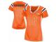 Women's Nike Denver Broncos #18 Peyton Manning Elite Orange Draft Him Shimmer NFL Jersey